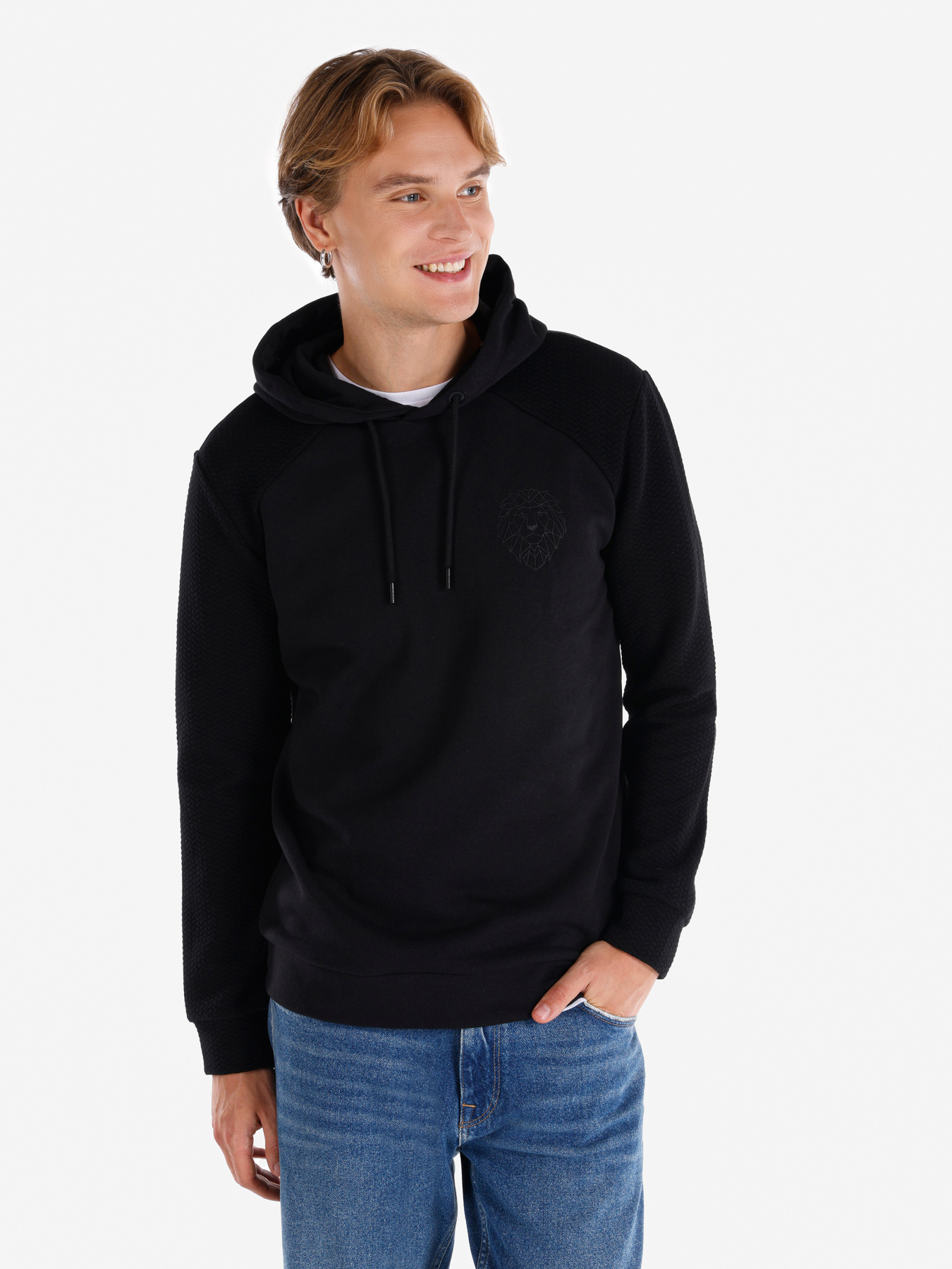 Кофты и свитера Colin’s модель CL1066047_Q1.V1_BLK Фото