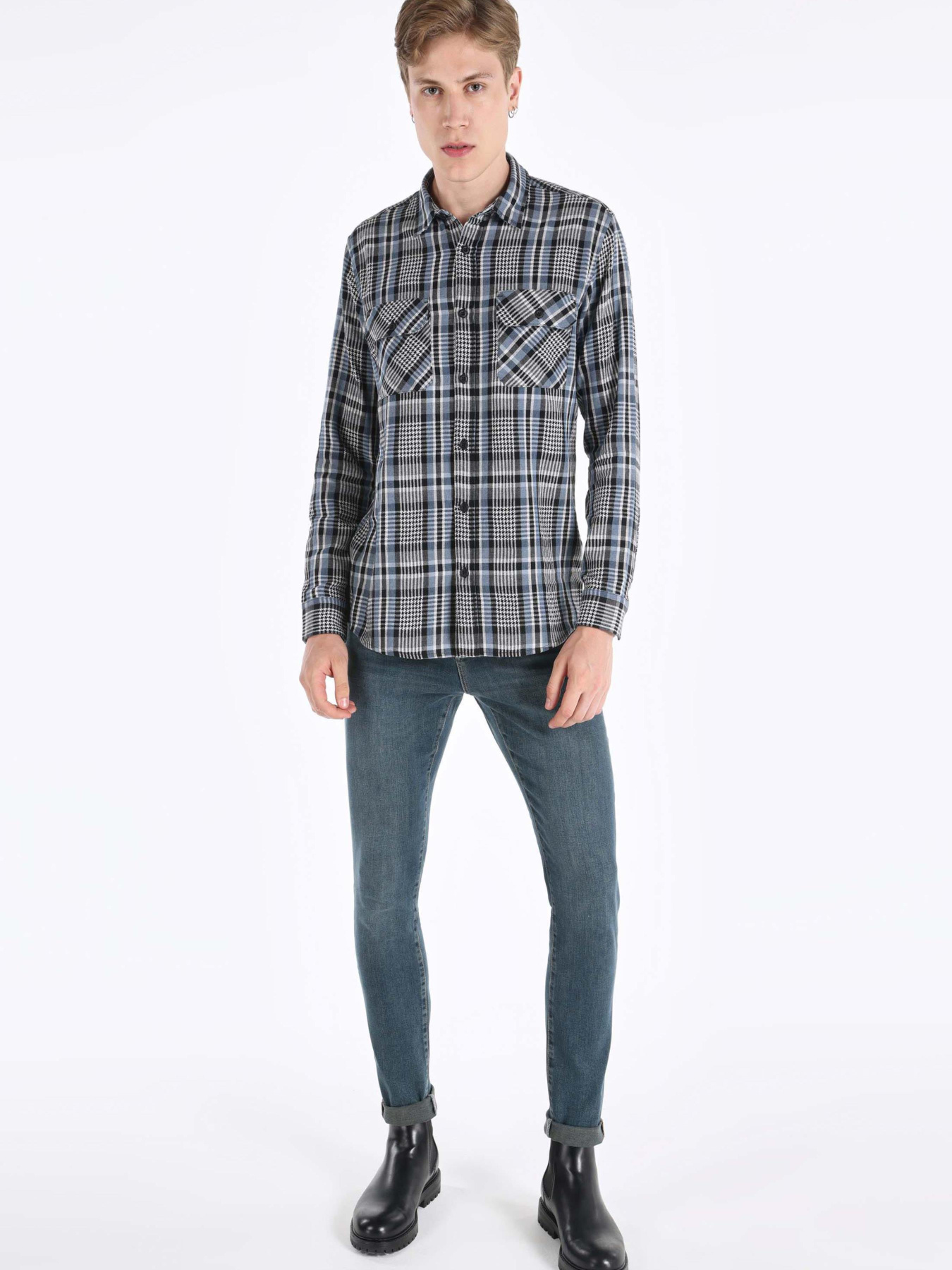 Рубашки Colin’s модель CL1065946_Q1.V1_BLE Фото