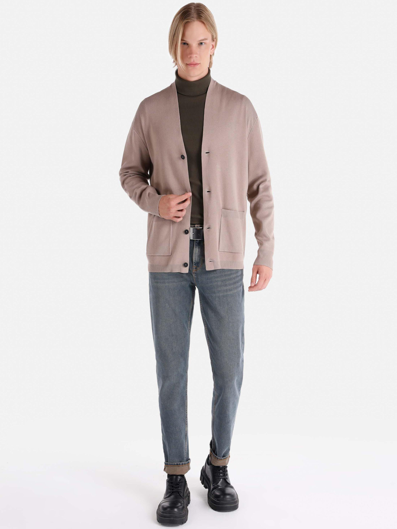 Кофты и свитера Colin’s модель CL1065216_Q1.V1_LBR Фото