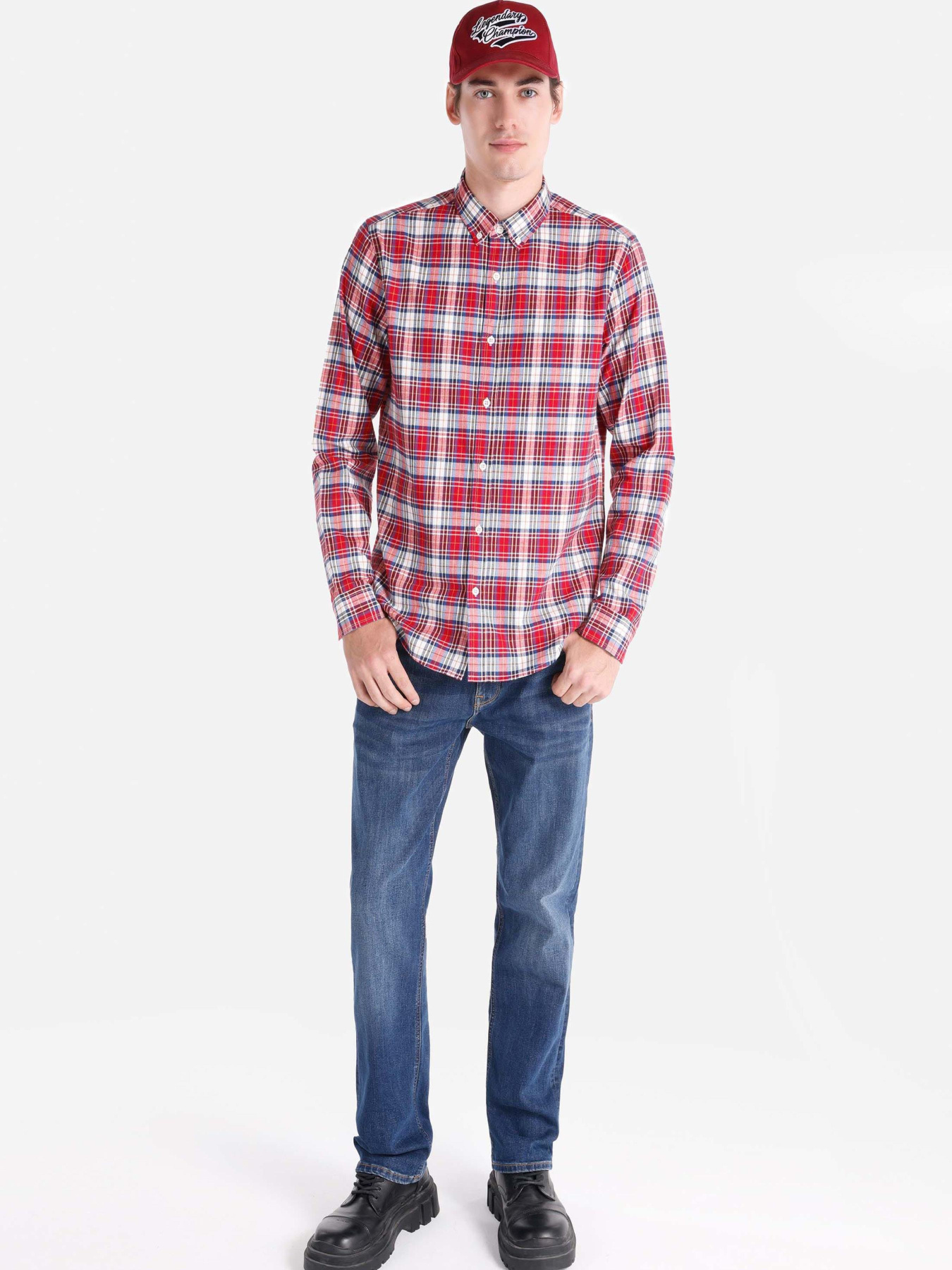 Рубашки Colin’s модель CL1064995_Q1.V1_RED Фото