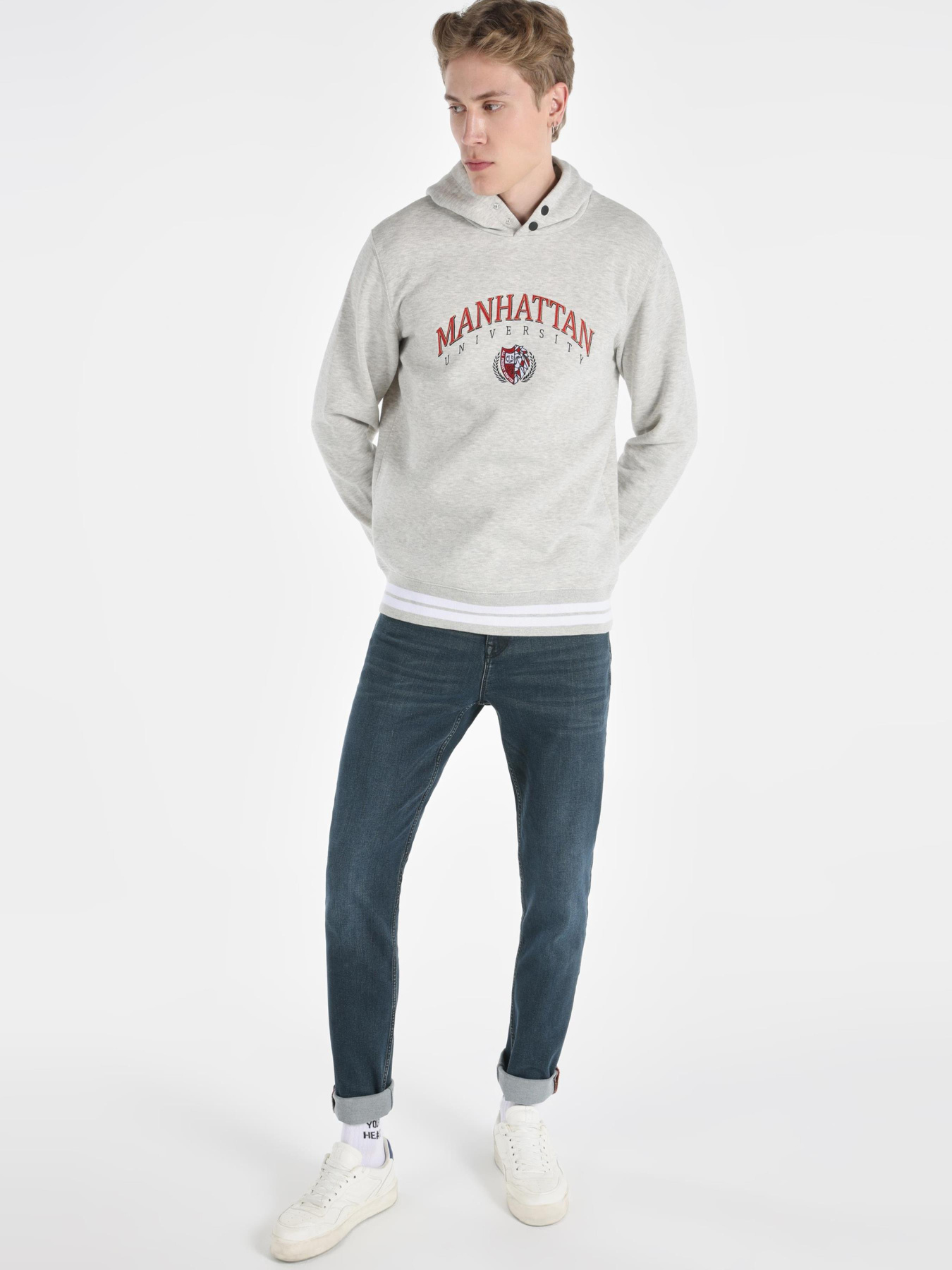 Кофты и свитера Colin’s модель CL1064903_Q1.V1_LGM Фото