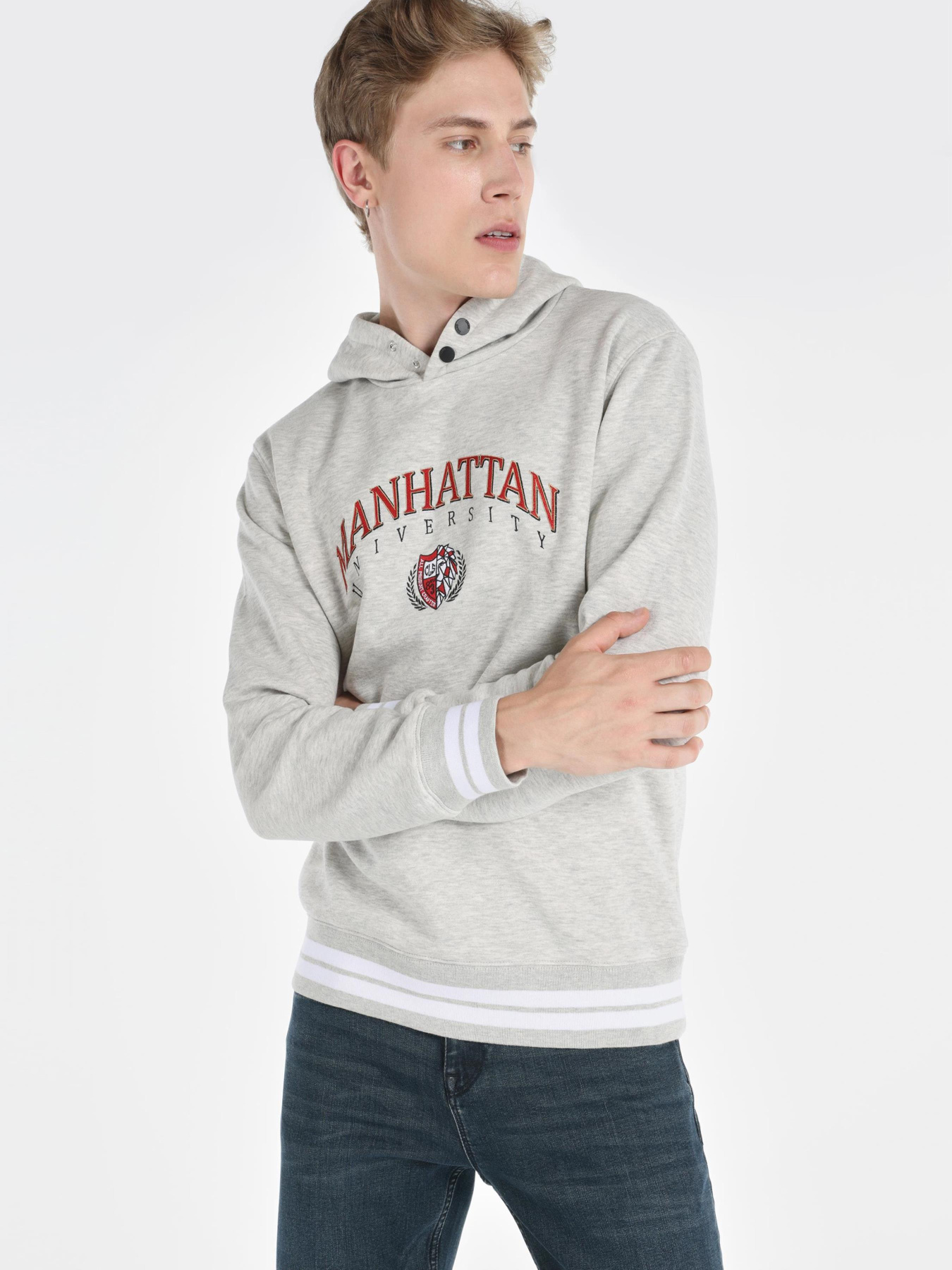 Худи и свитшоты Colin’s модель CL1064903_Q1.V1_LGM Фото