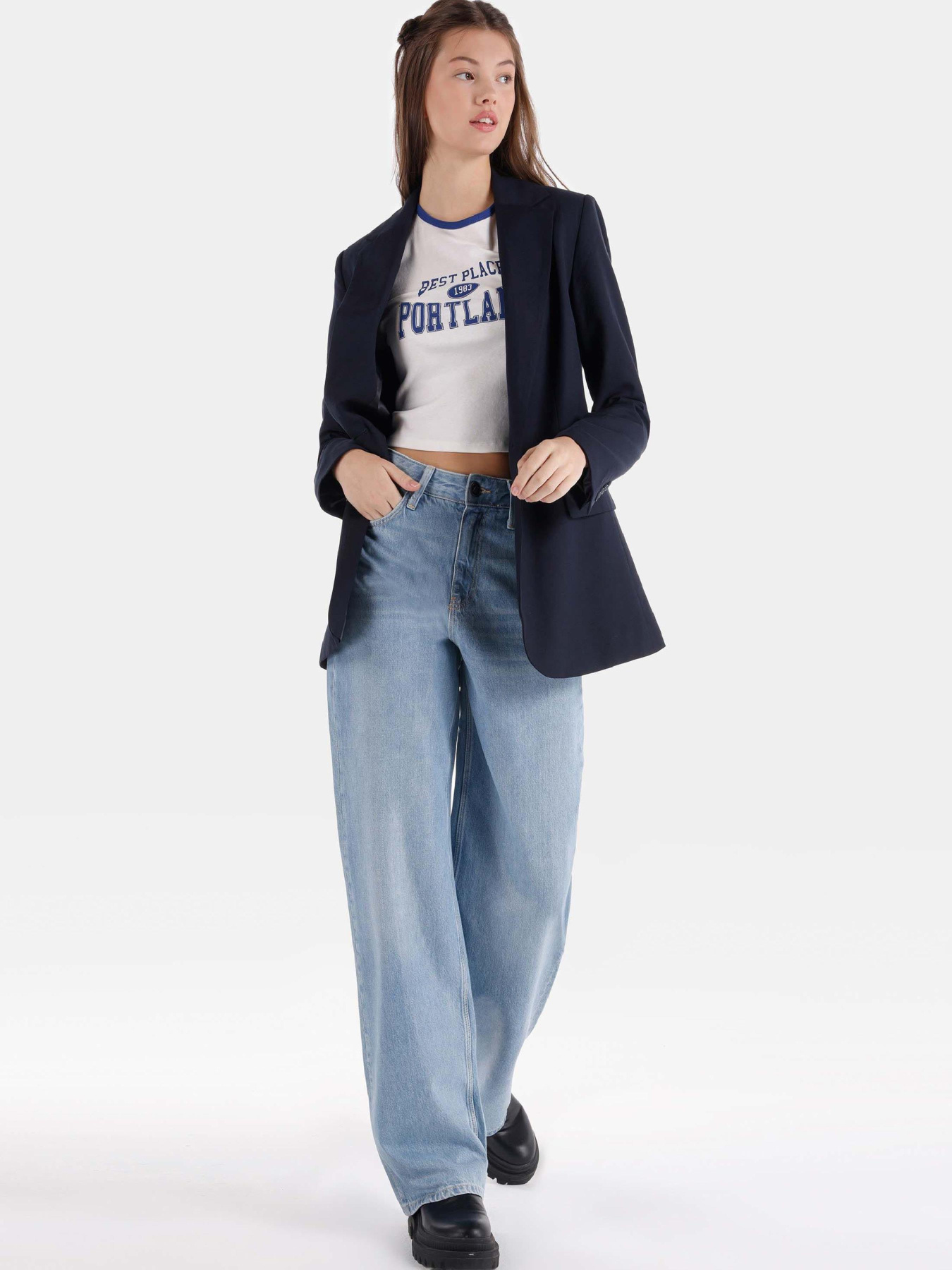 Широкі джинси Colin’s модель CL1068704_Q1.V1_DN43177 Фото