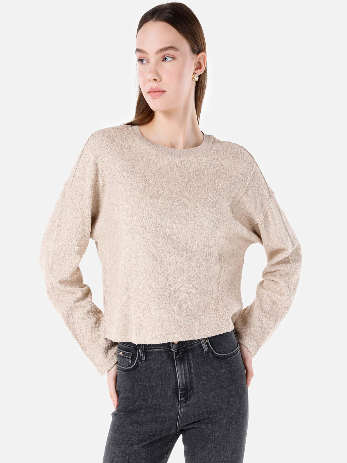 Худи и свитшоты Colin’s модель CL1067312_Q1.V1_BEI Фото