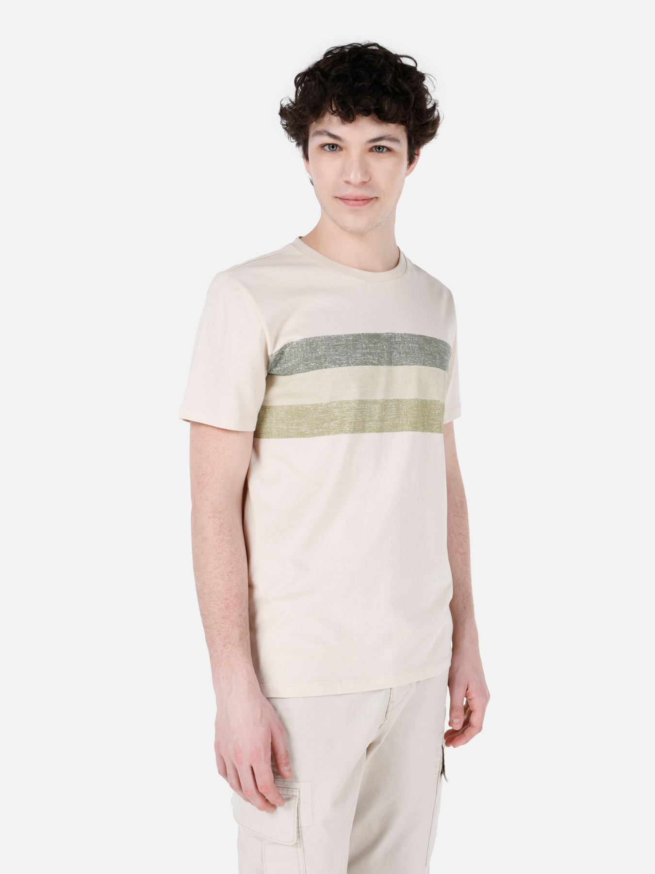 Футболки и поло Colin’s модель CL1068416_Q1.V1_BEI Фото