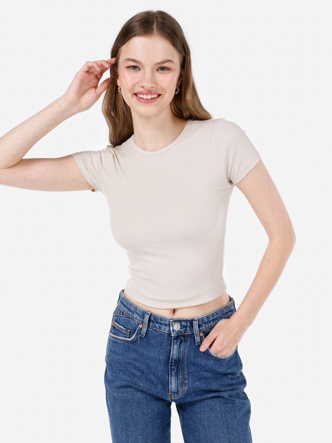 Футболки и поло Colin’s модель CL1068560_Q1.V1_BEI Фото