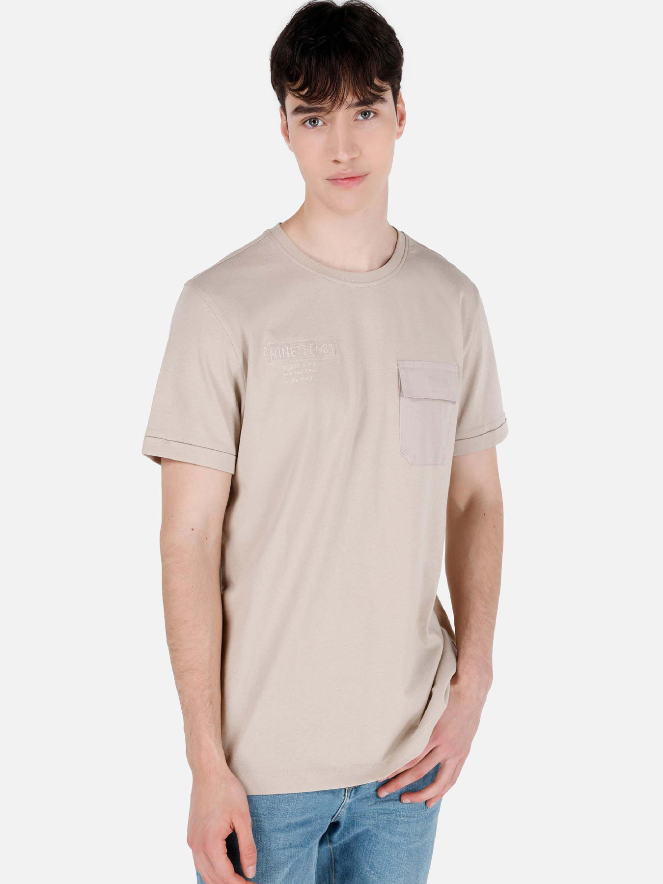 Футболки и поло Colin’s модель CL1068837_Q1.V1_BEI Фото