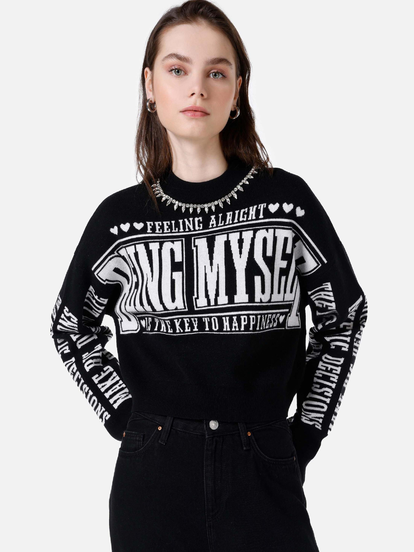 Кофты и свитера Colin’s модель CL1067376_Q1.V1_BLK Фото