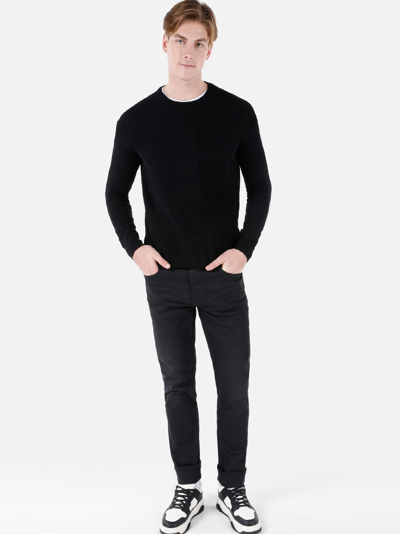 Кофты и свитера Colin’s модель CL1067490_Q1.V1_BLK Фото