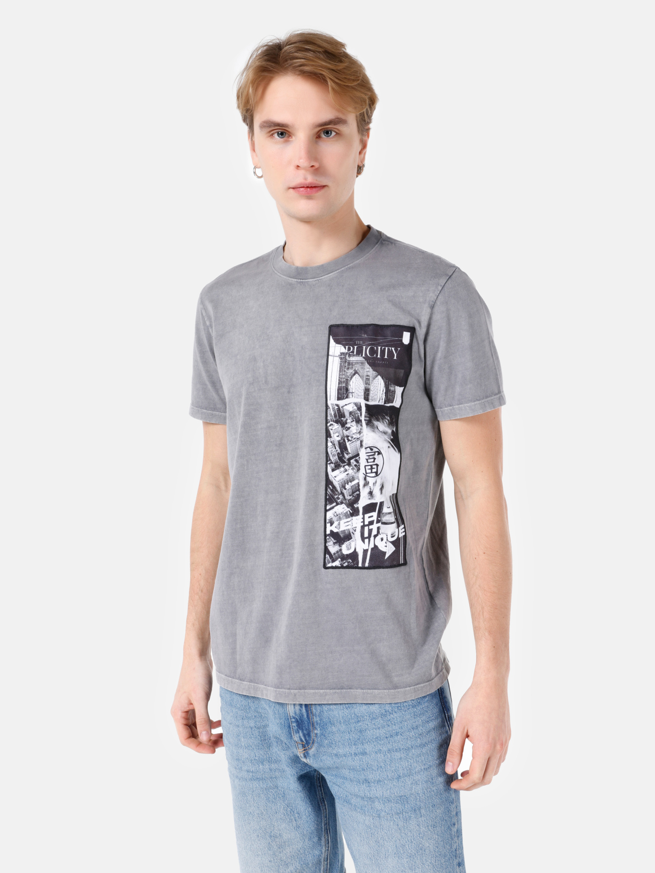 Футболки и поло Colin’s модель CL1066983_Q1.V1_GRA Фото