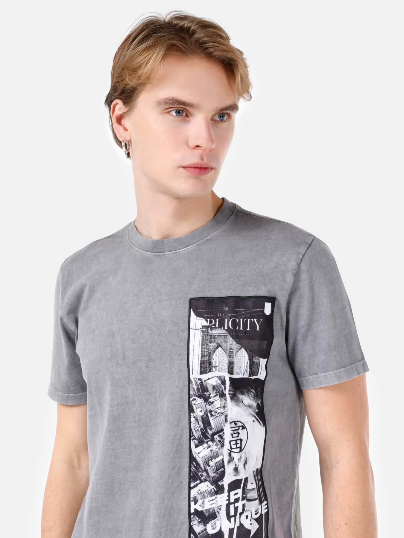 Футболки и поло Colin’s модель CL1066983_Q1.V1_GRA Фото