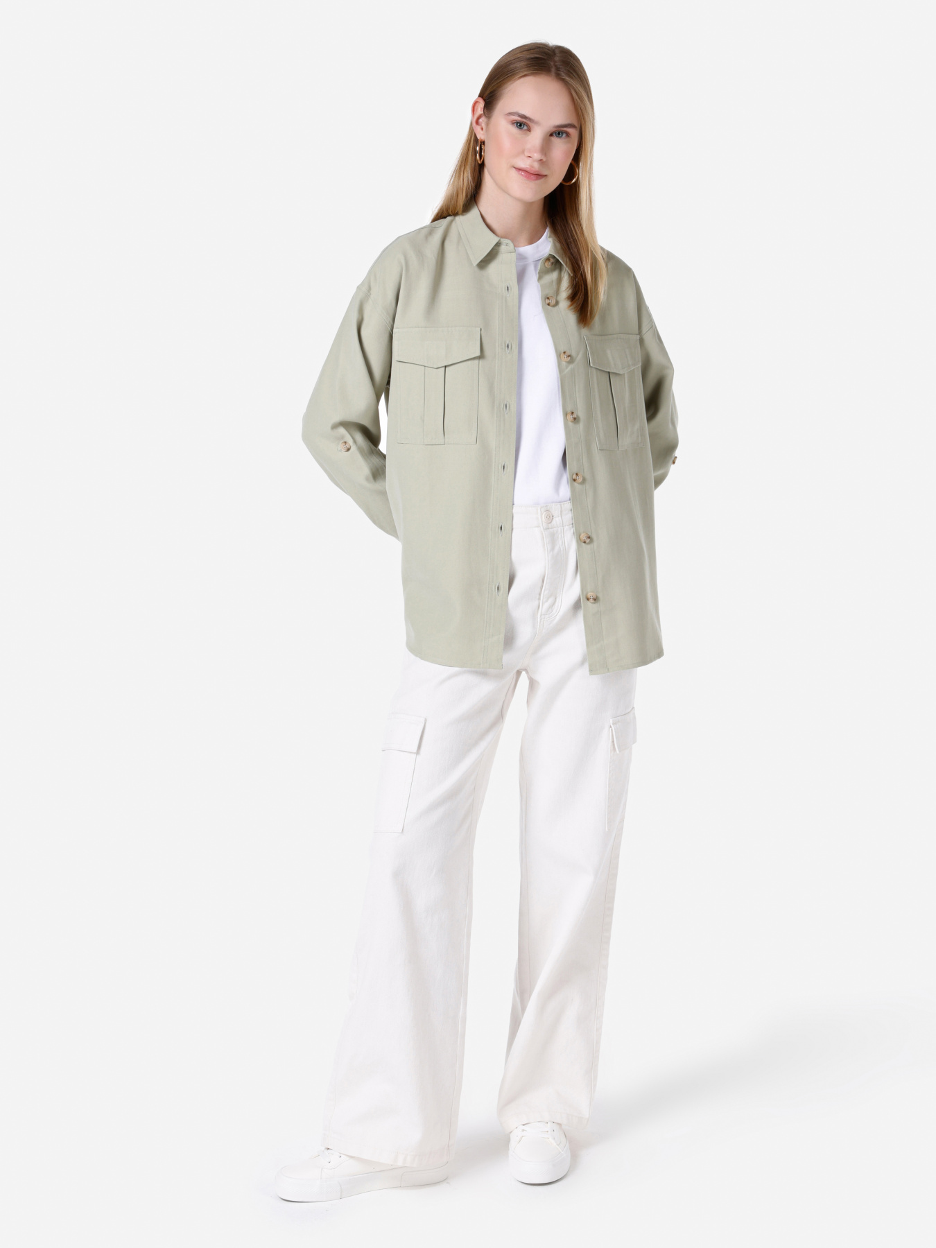 Рубашки Colin’s модель CL1067343_Q1.V1_OLV Фото