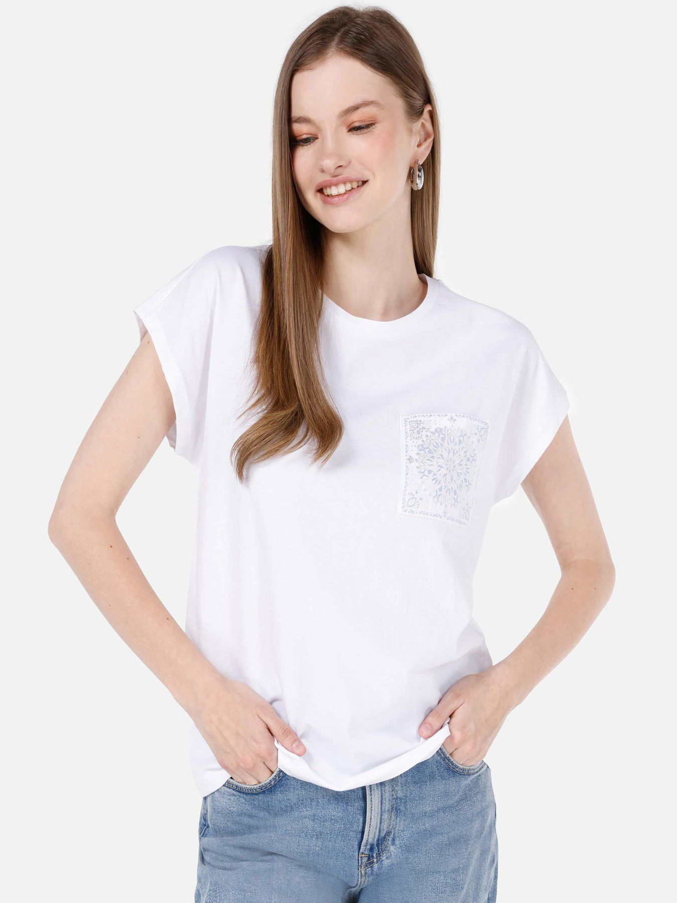 Футболки и поло Colin’s модель CL1068580_Q1.V1_WHT Фото