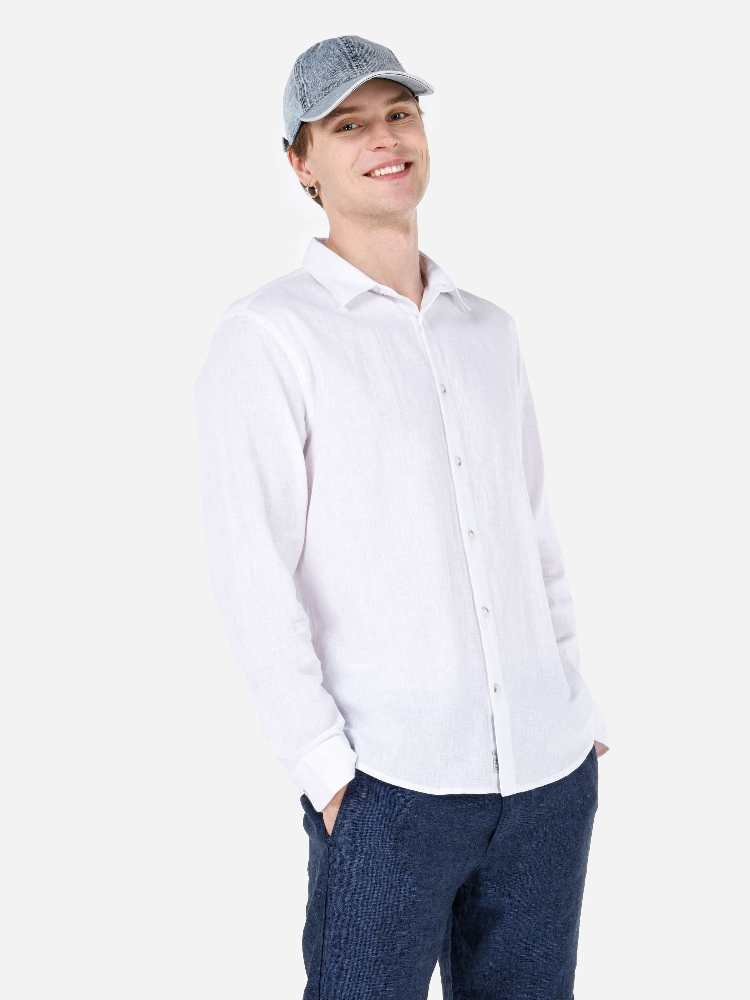 Чоловічі Сорочки Colin’s  (CL1068759_Q1.V1_WHT) колір білий, матеріал комбінований верх