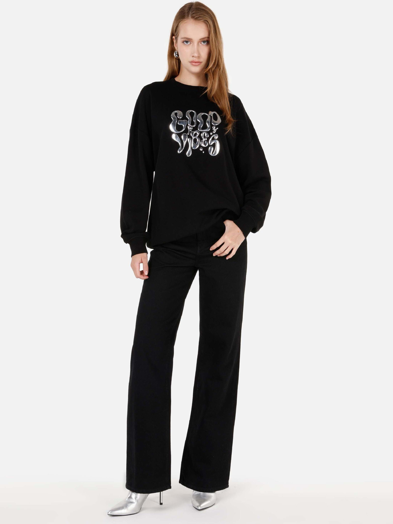 Кофты и свитера Colin’s модель CL1070253_Q1.V1_BLK Фото