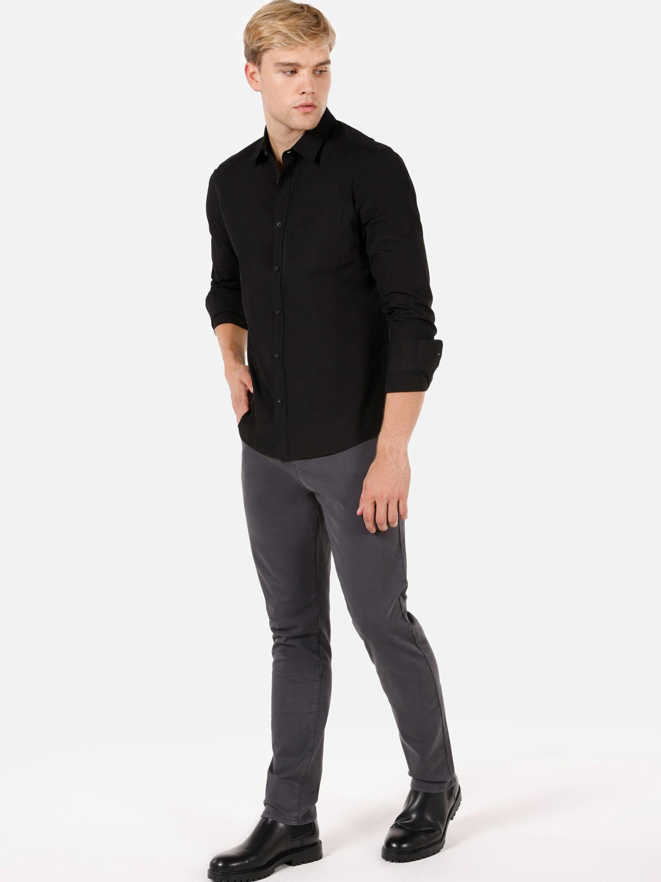 Рубашки Colin’s модель CL1070376_Q1.V1_BLK Фото