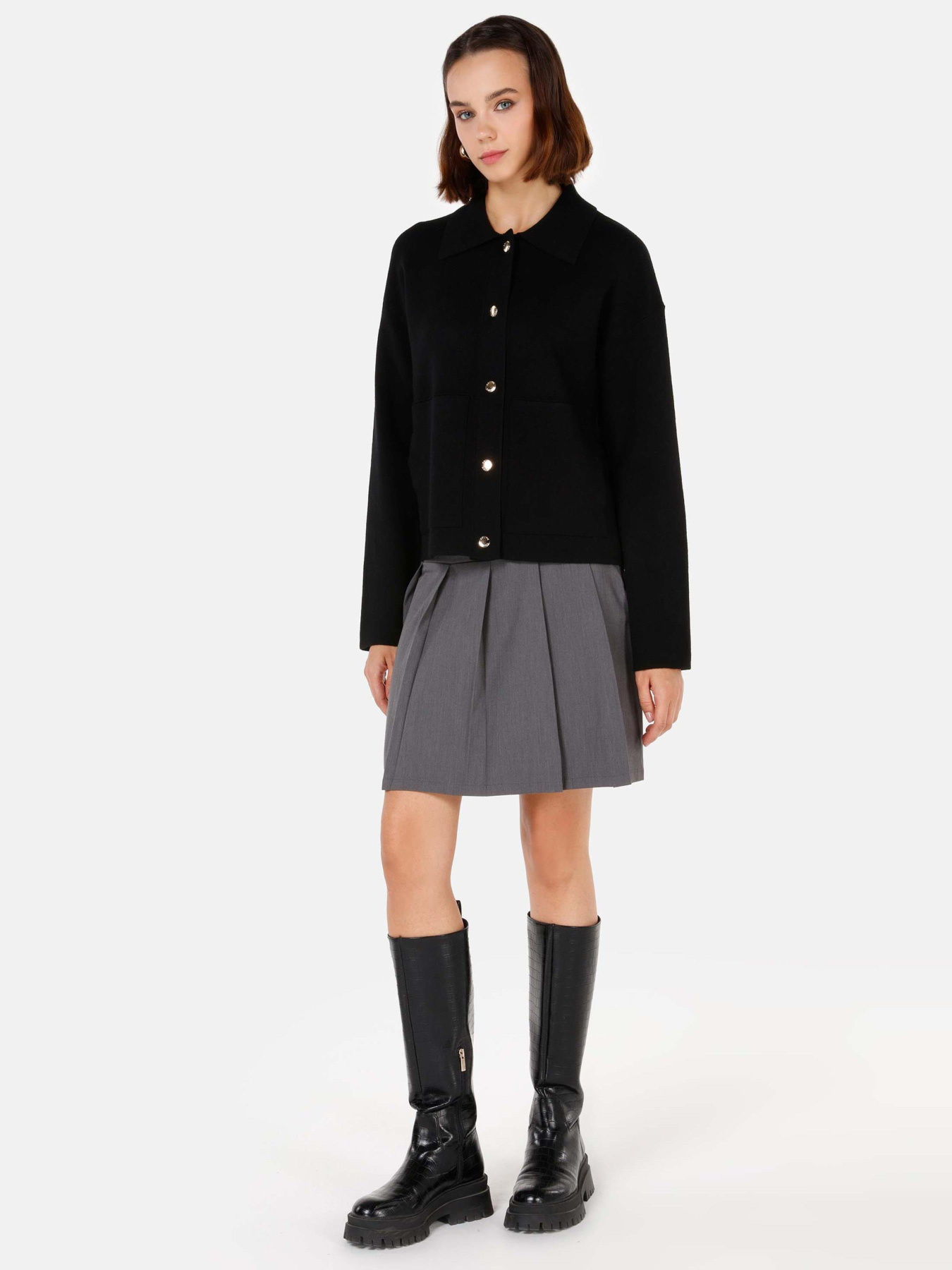 Кофты и свитера Colin’s модель CL1070884_Q1.V1_BLK Фото