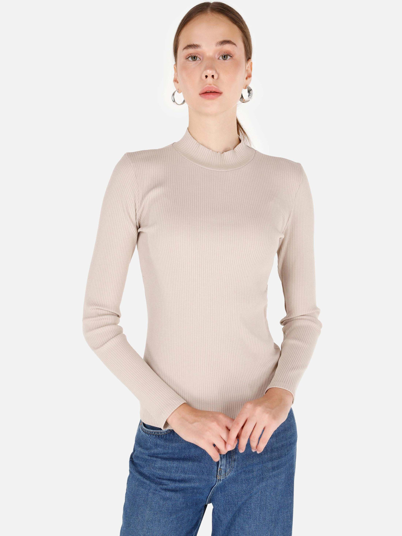 Кофты и свитера Colin’s модель CL1070199_Q1.V1_BEI Фото