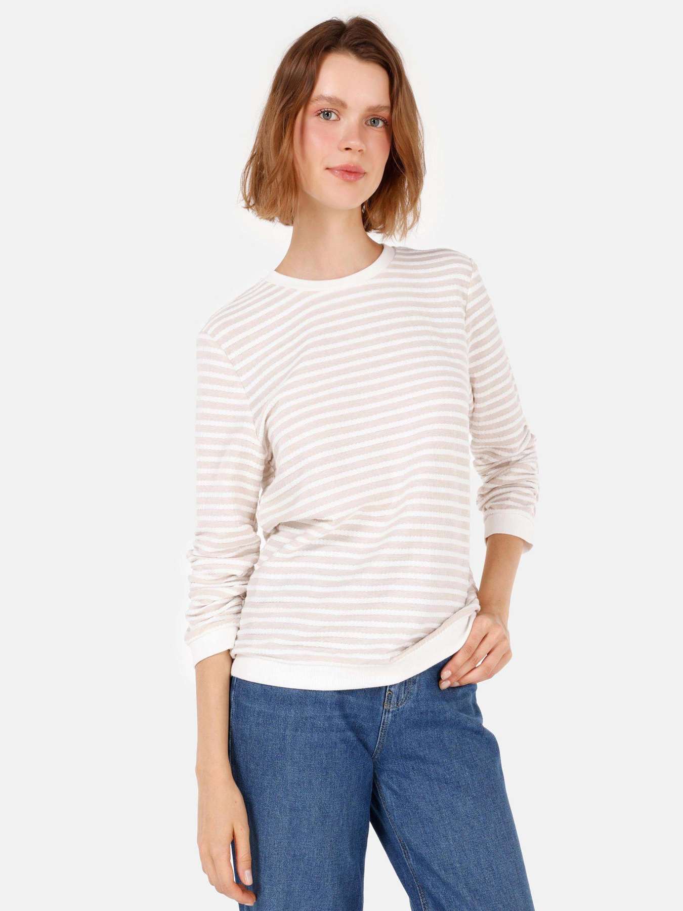 Кофты и свитера Colin’s модель CL1070221_Q1.V1_BEI Фото