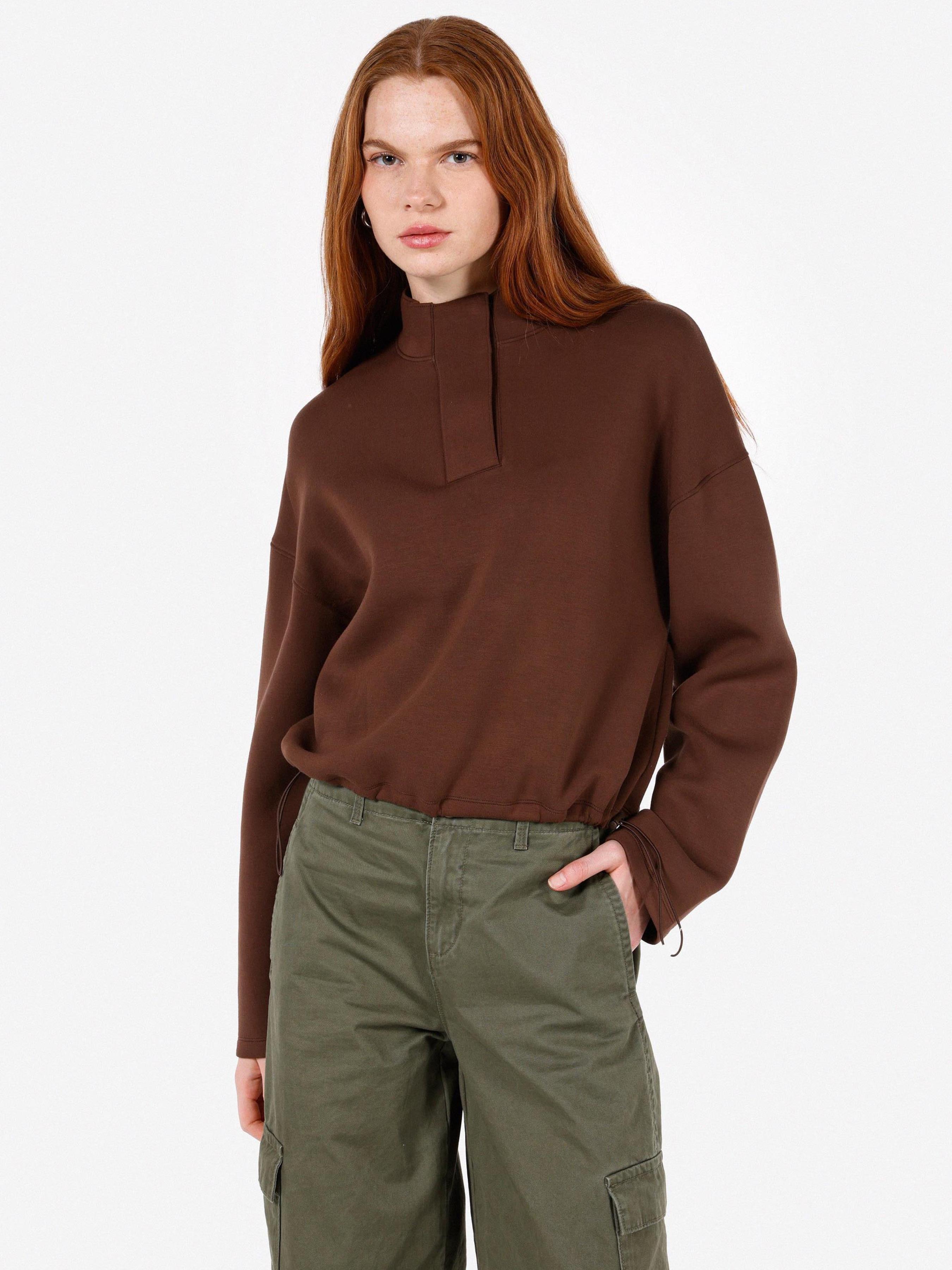 Жіноче Худі та світшоти Colin’s  (CL1072554_Q1.V1_BRW) колір коричневий, матеріал комбінований верх
