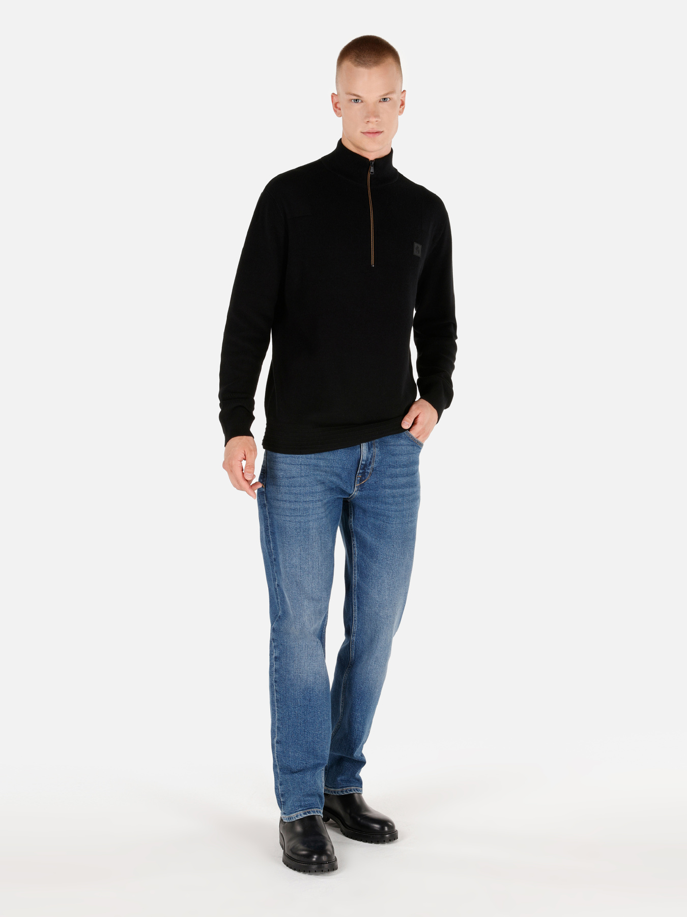 Кофты и свитера Colin’s модель CL1069884_Q1.V1_BLK Фото