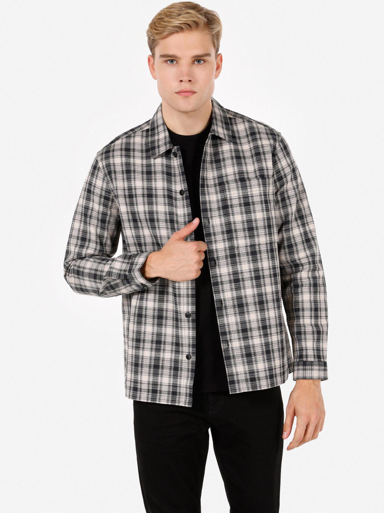 Рубашки Colin’s модель CL1070834_Q1.V1_BLK Фото