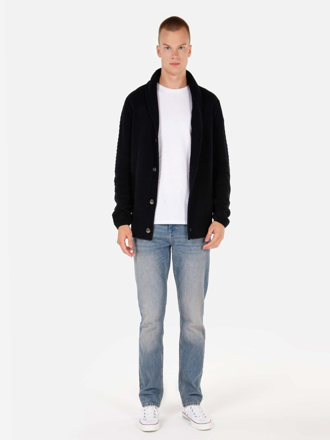 Кофты и свитера Colin’s модель CL1070851_Q1.V1_BLK Фото