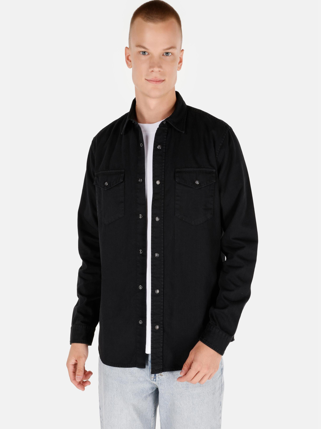 Сорочки Colin’s модель CL1071462_Q1.V1_BLK Фото