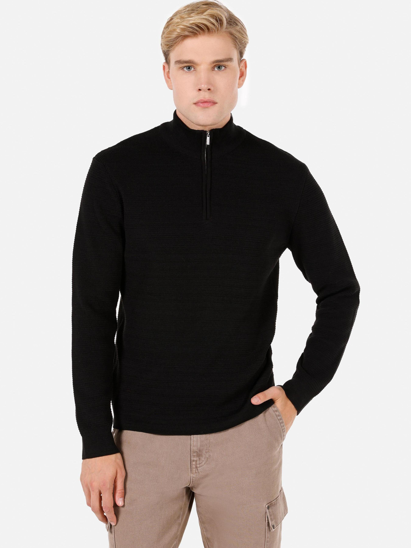 Кофты и свитера Colin’s модель CL1072290_Q1.V1_BLK Фото