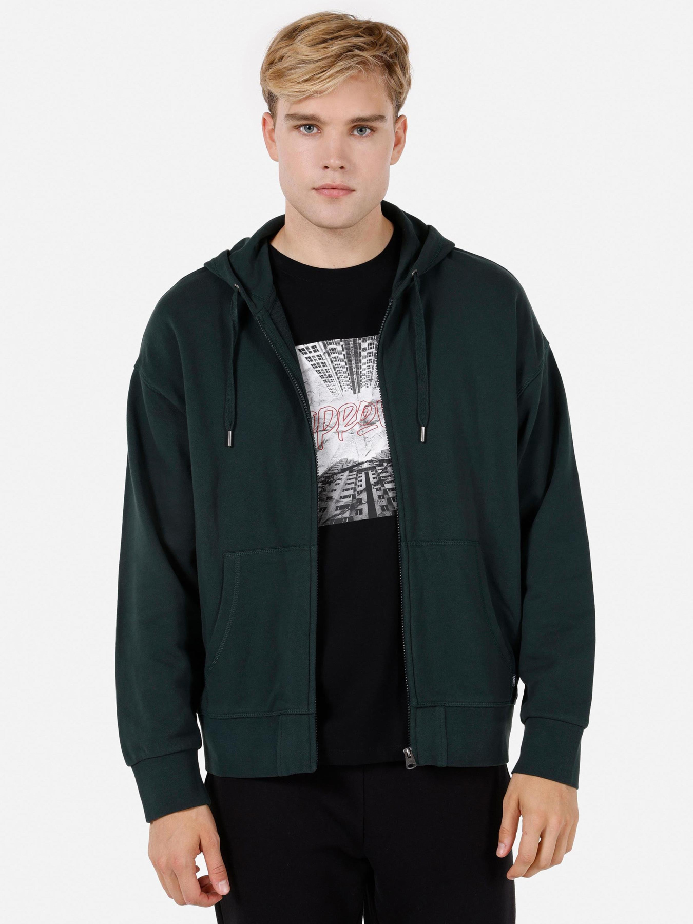 Худи и свитшоты Colin’s модель CL1070807_Q1.V1_GRE Фото