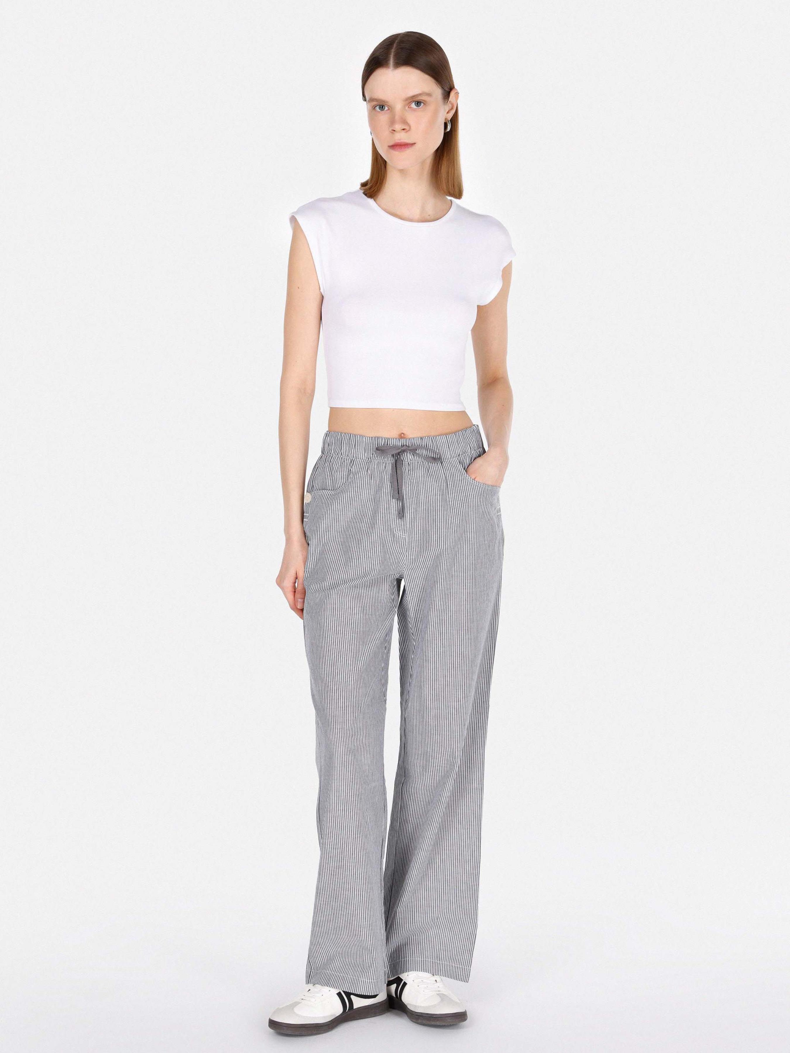 Жіночі Штани Colin’s  (CL1073417_Q1.V1_ANT) колір сірий, матеріал комбінований верх