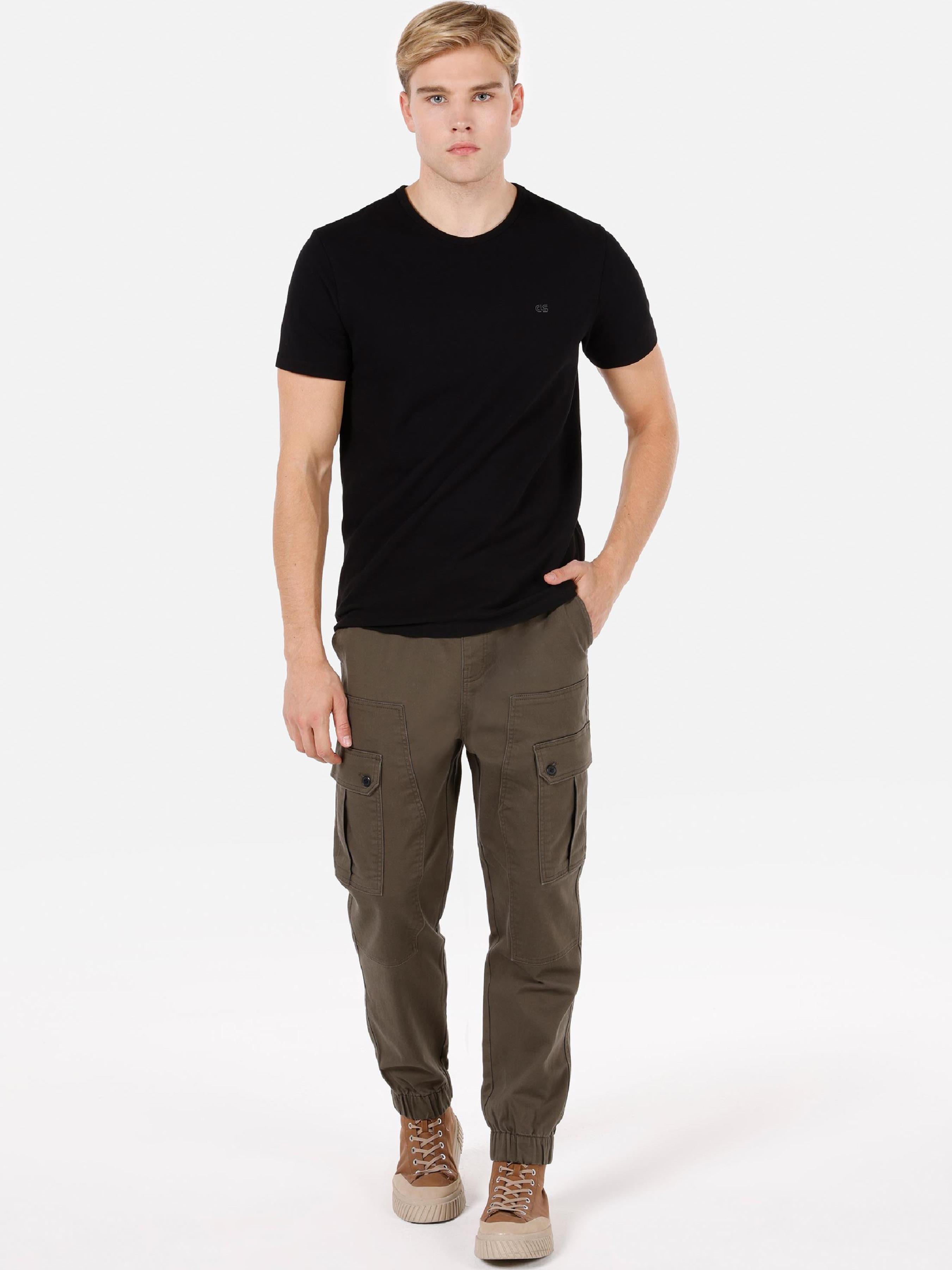 Чоловічі Штани Colin’s  (CL1072471_Q1.V1_DKH) колір зелений, матеріал комбінований верх