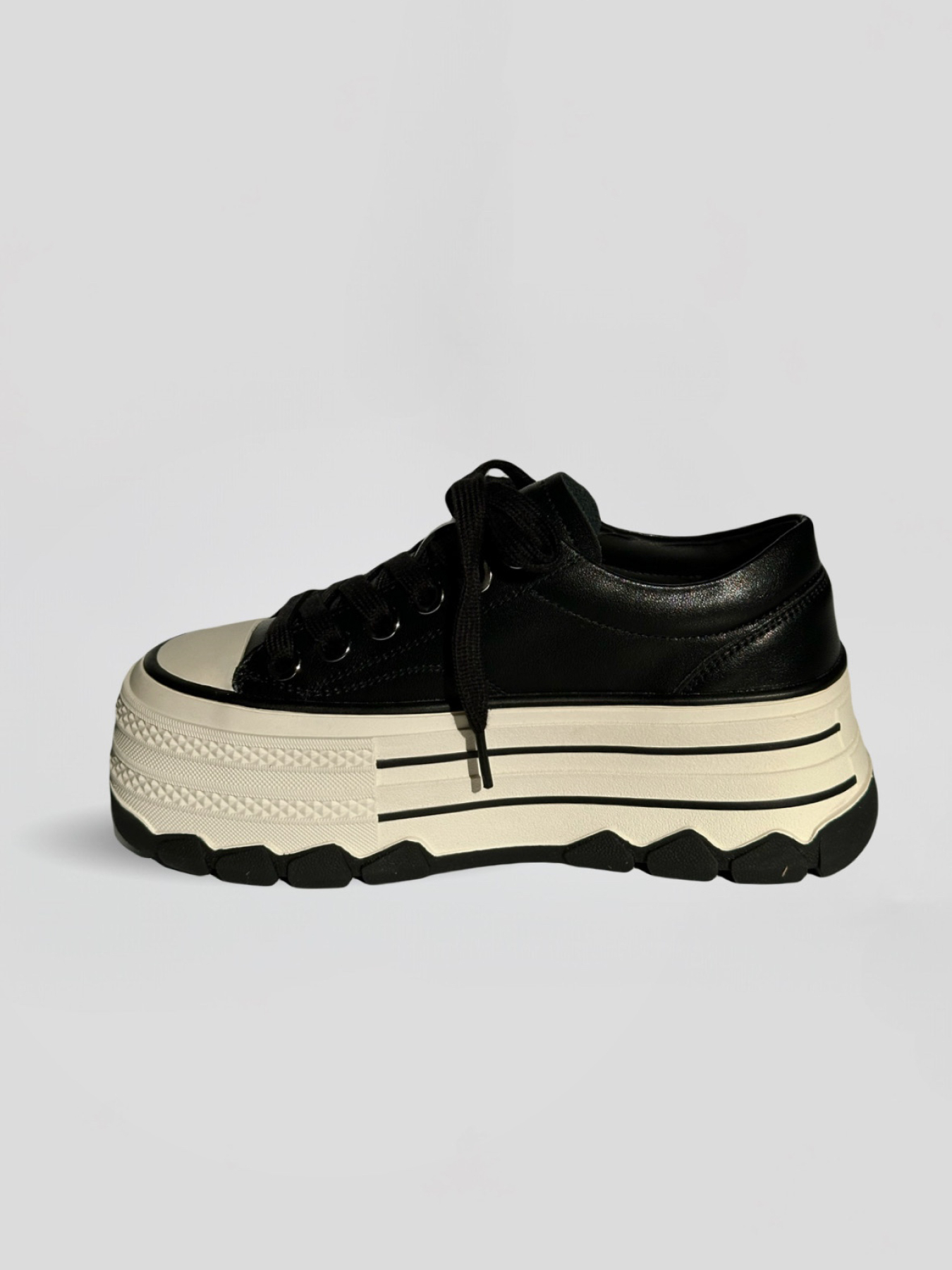 Кеди низькі EVIE модель Black - 5704 Фото