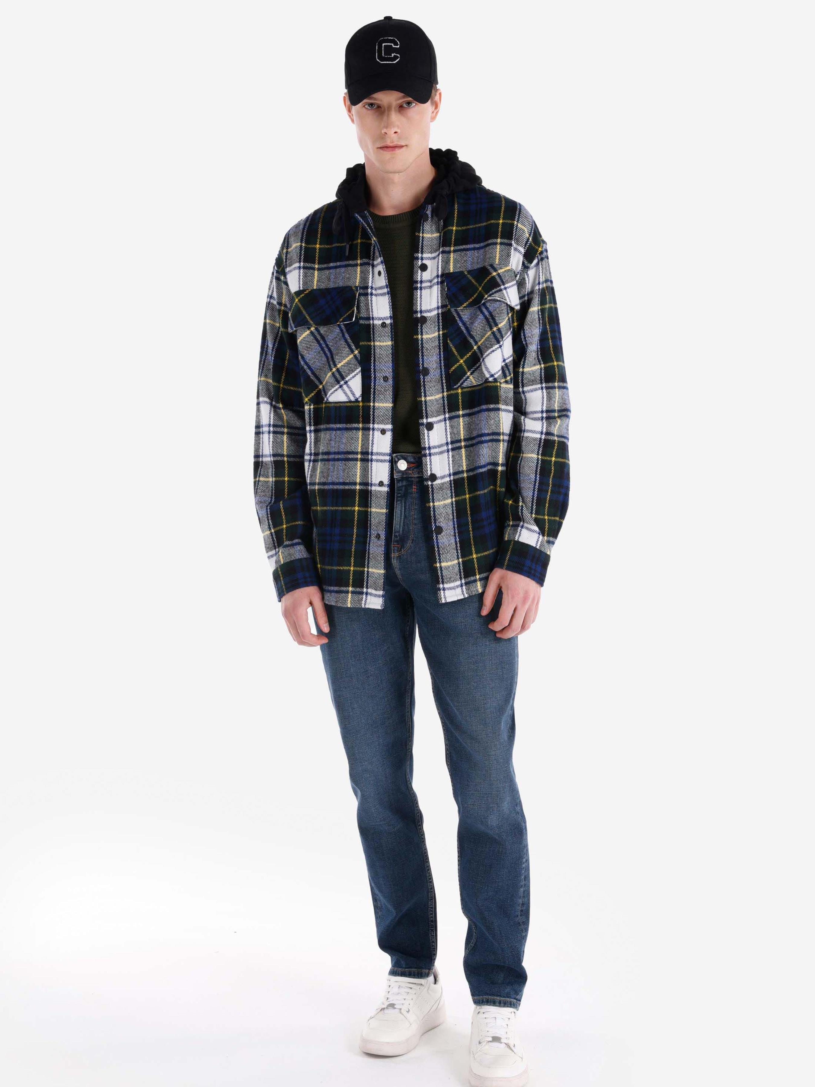 Чоловічі Прямі джинси Colin’s  (CL1066533_Q1.V1_DN03238) колір синій, матеріал комбінований верх