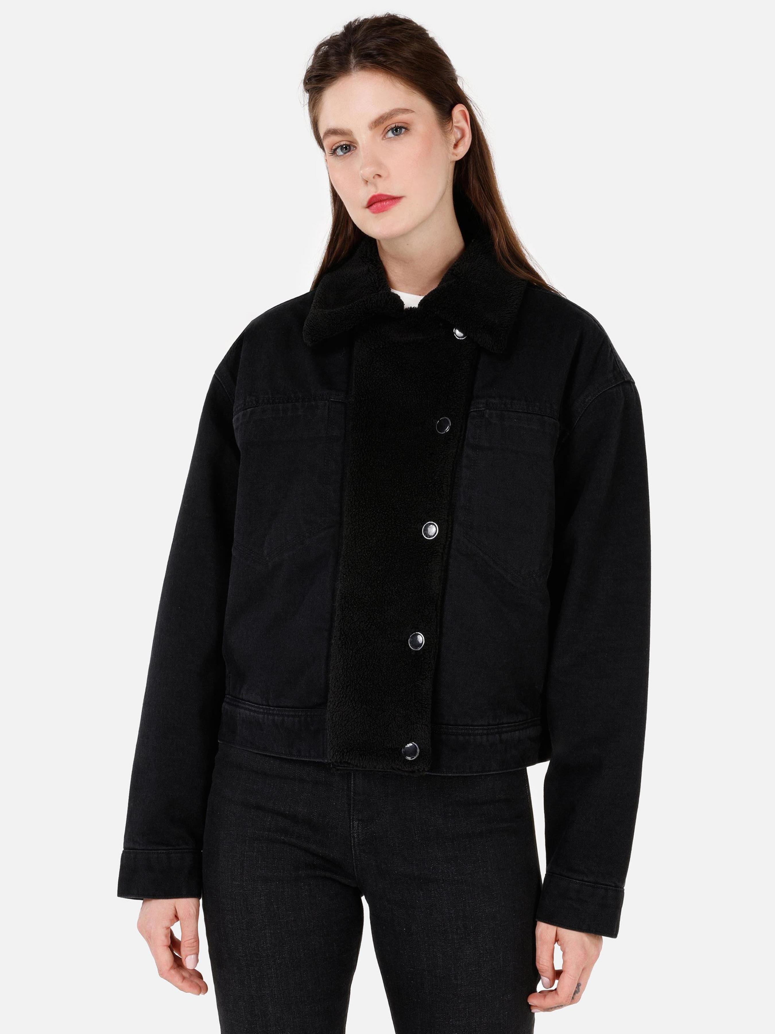 Жіночі Куртки та дублянки Colin’s  (CL1071689_Q1.V1_DN43885) колір чорний, матеріал комбінований верх