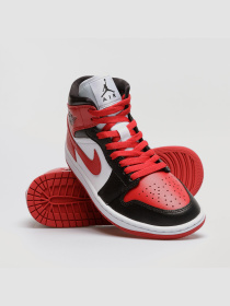 Кросівки Jordan 1 Mid Bred Toe модель BQ6472-079 Фото