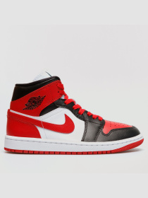 Кроссовки Jordan 1 Mid Bred Toe модель BQ6472-079 Фото