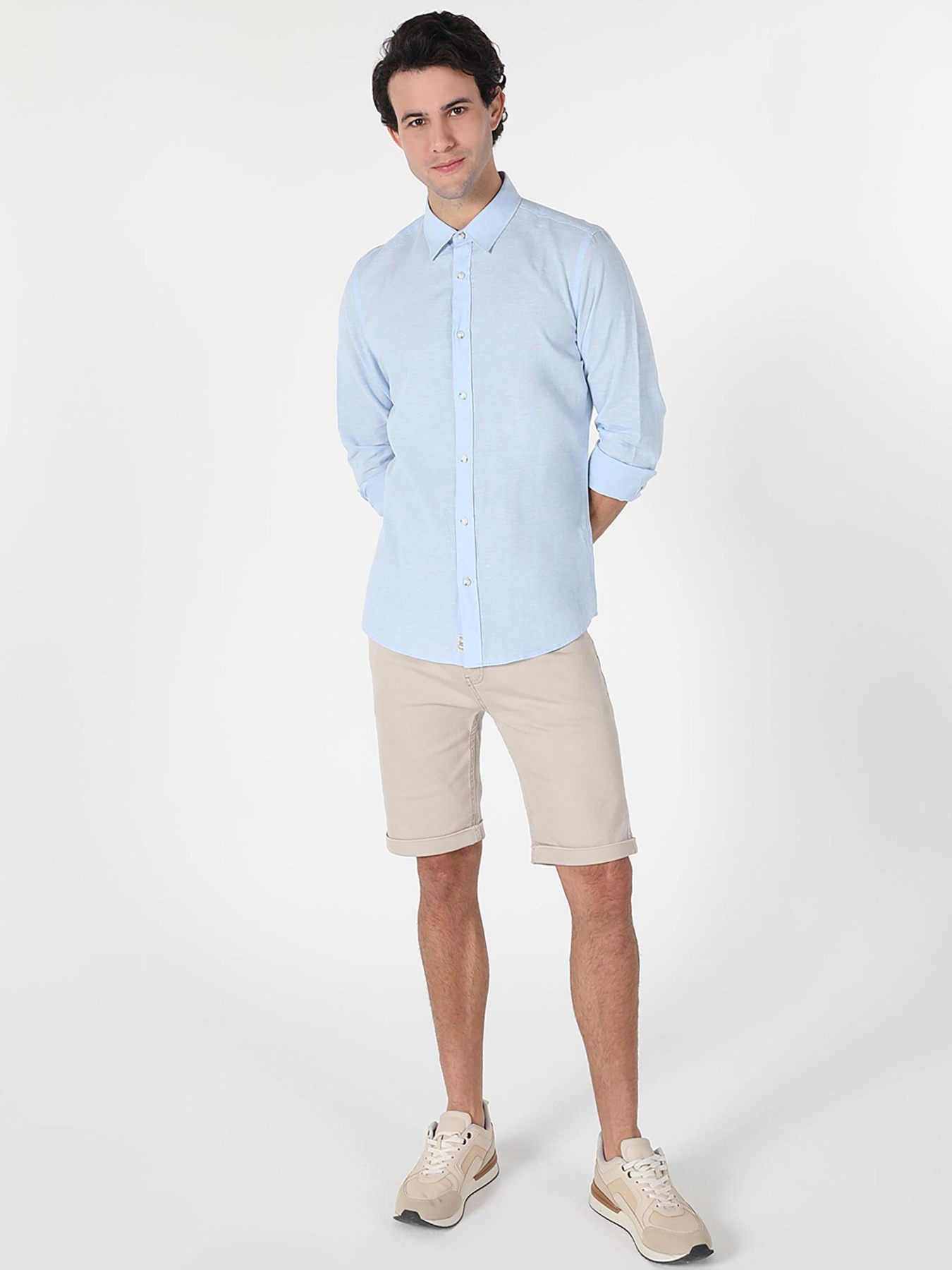 Рубашки Colin’s модель CL1041771_Q1.V1_BLE Рубашки Colin’s модель CL1041771_Q1.V1_BLE Фото