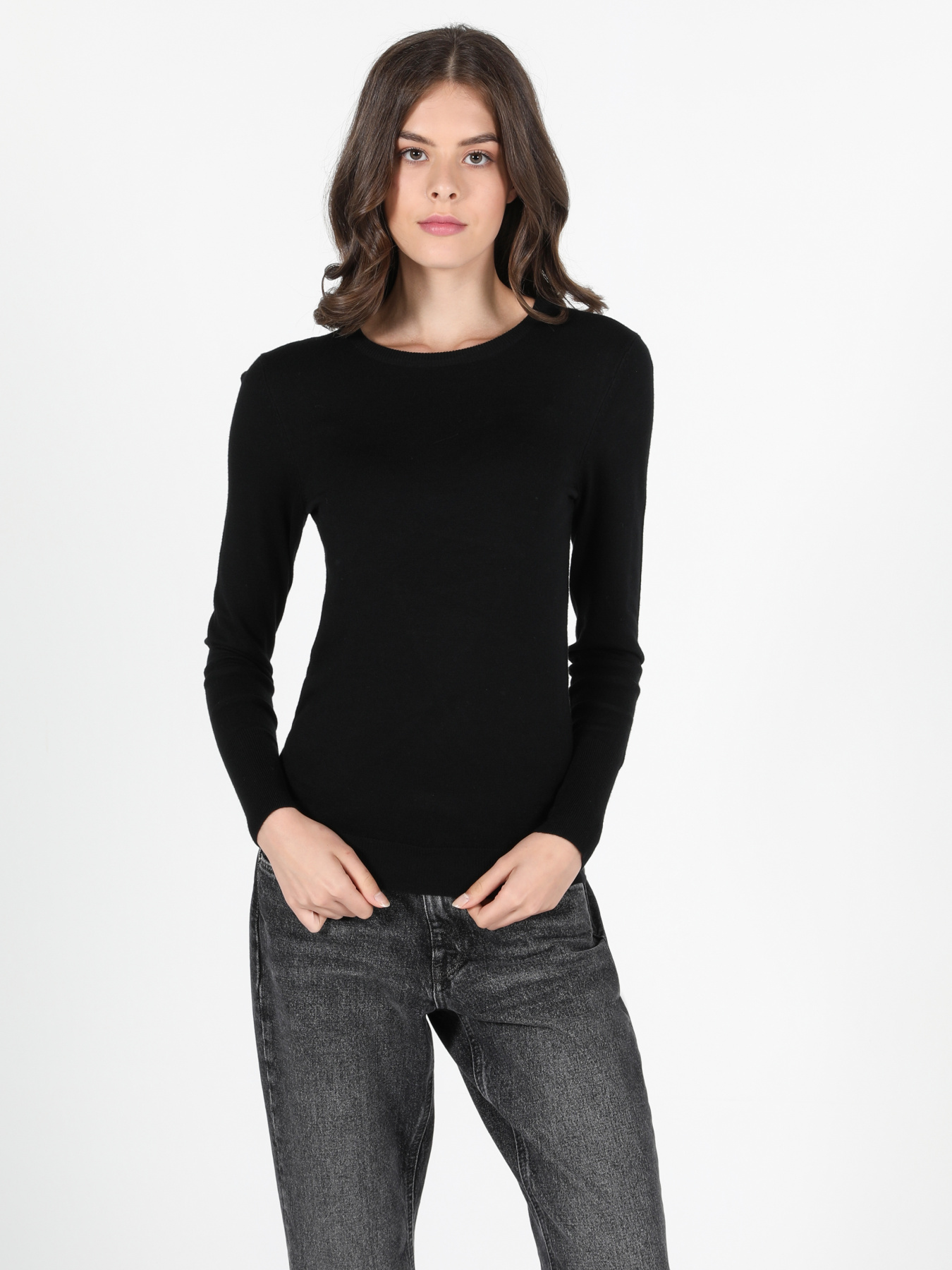 Кофты и свитера Colin’s модель CL1051086_Q1.V1_BLK Фото