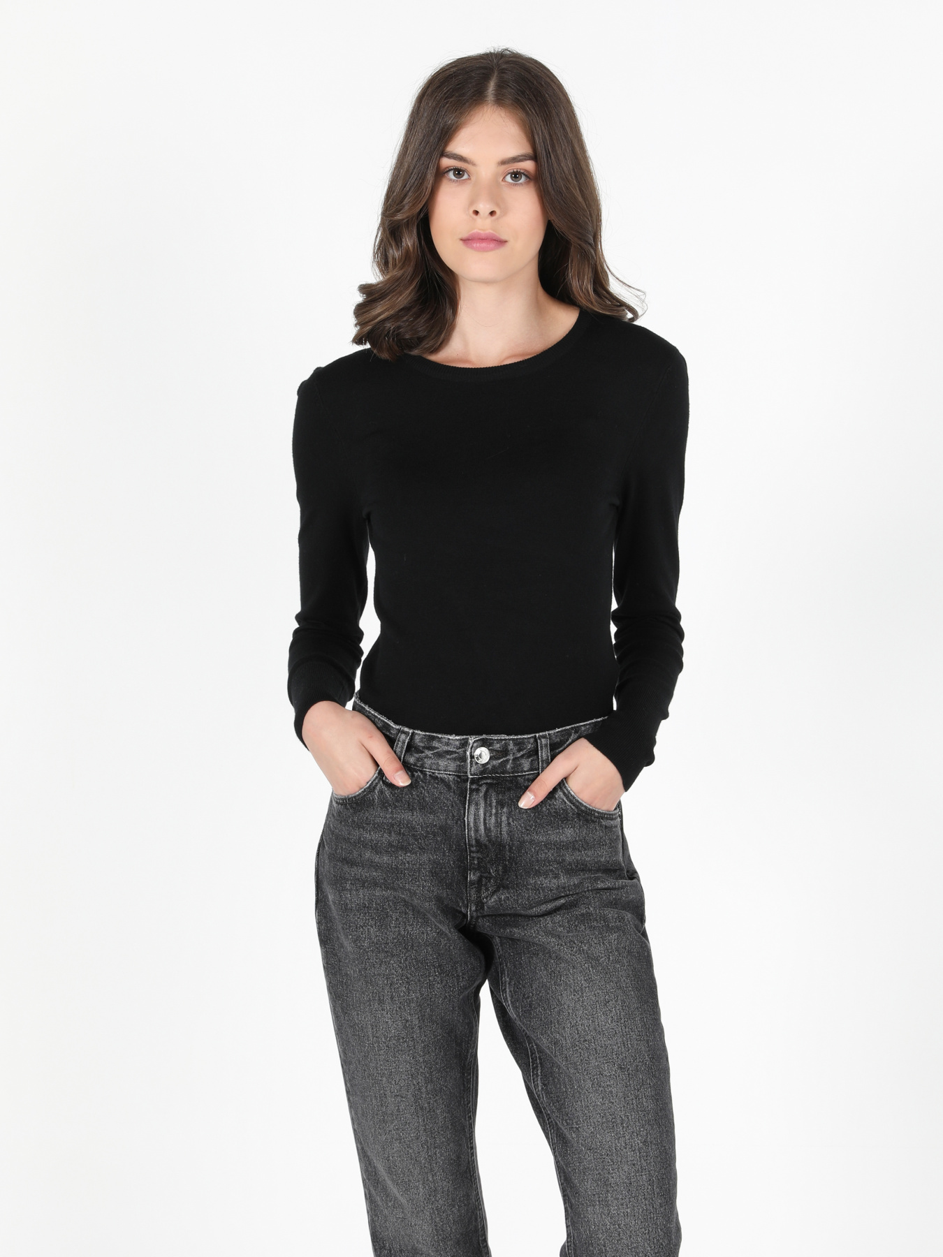 Кофты и свитера Colin’s модель CL1051086_Q1.V1_BLK Фото