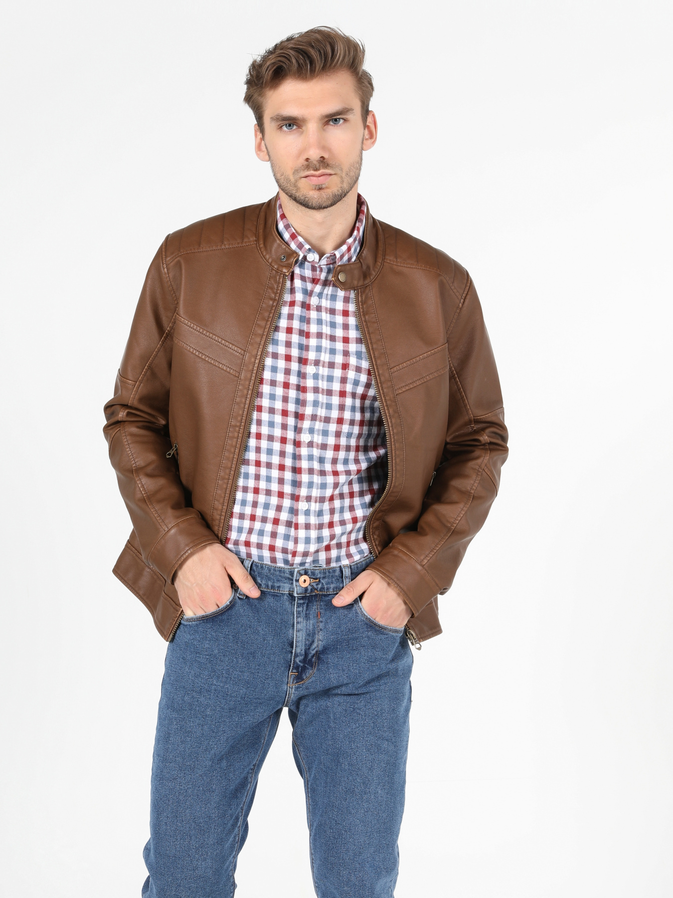 Куртки та дублянки Colin’s модель CL1050093_Q1.V1_BRW Куртки та дублянки Colin’s модель CL1050093_Q1.V1_BRW Фото