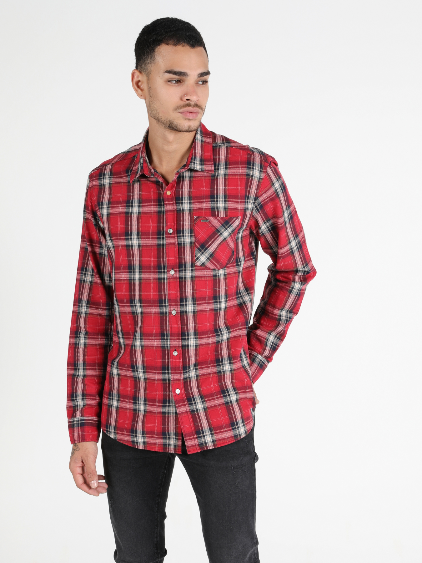 Рубашки Colin’s модель CL1050020_Q1.V1_RED Фото