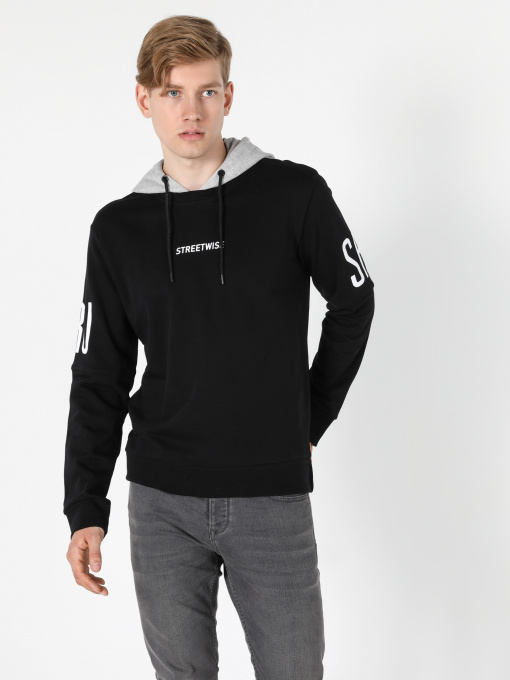 Худи и свитшоты Colin’s модель CL1055409_Q1.V1_BLK Фото