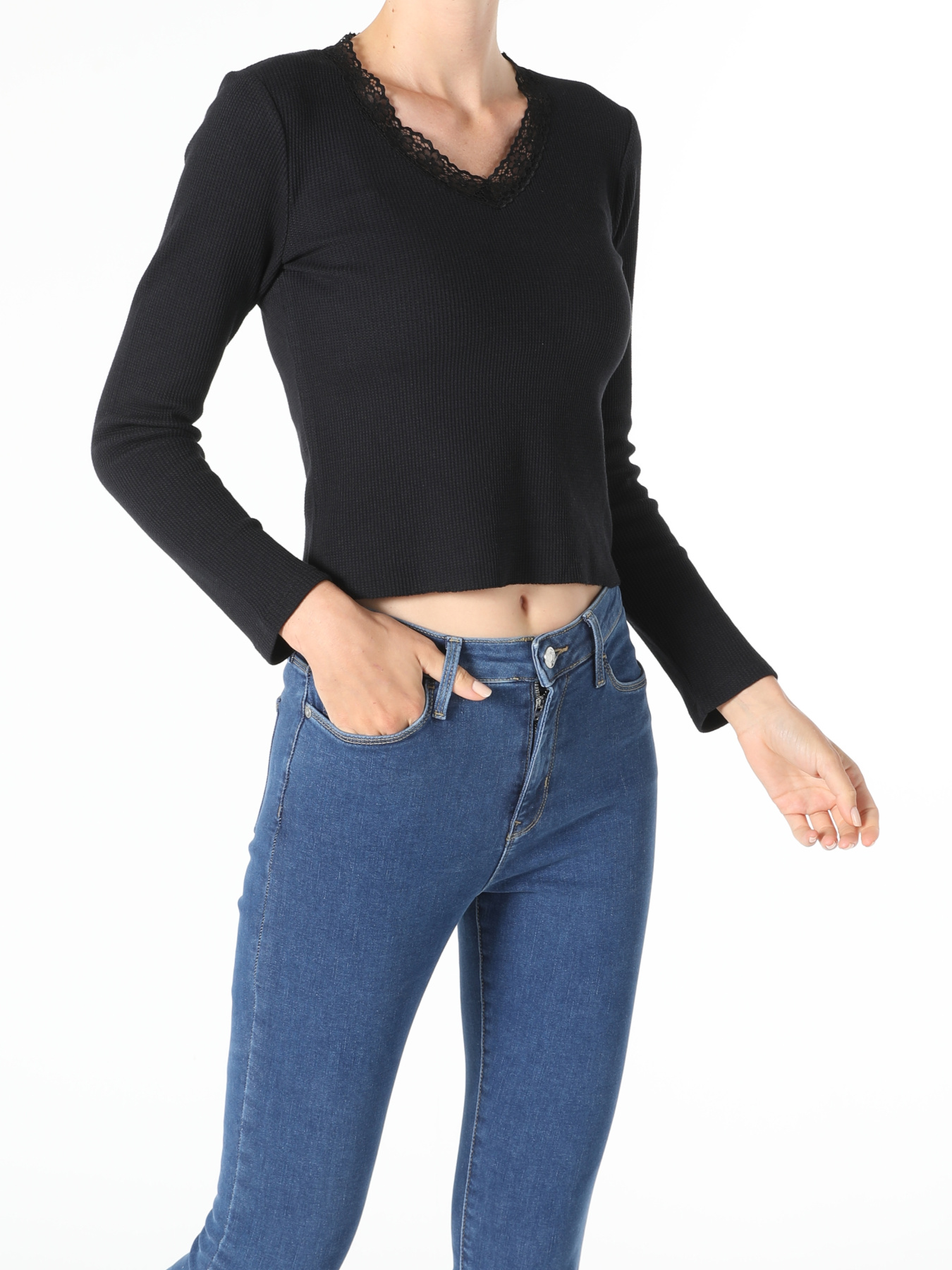 Кофты и свитера Colin’s модель CL1055780_Q1.V1_BLK Фото