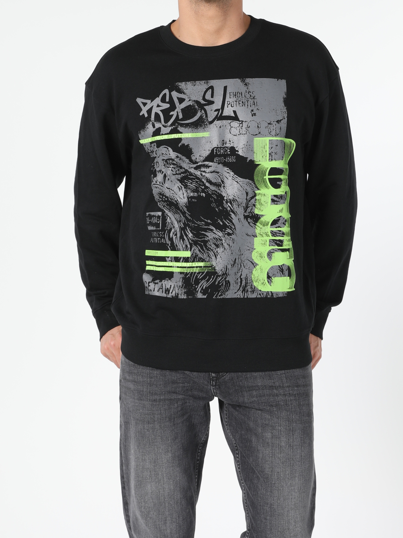 Кофты и свитера Colin’s модель CL1054845_Q1.V1_BLK Фото