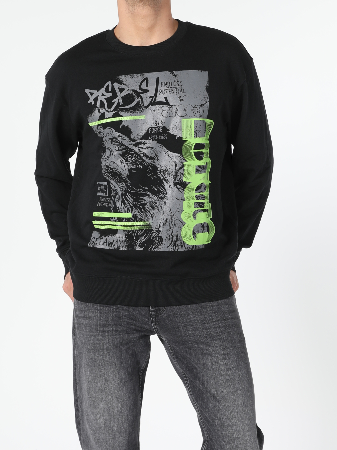 Кофты и свитера Colin’s модель CL1054845_Q1.V1_BLK Фото