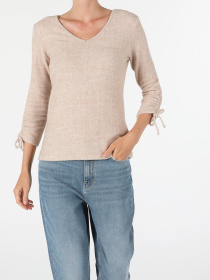 Кофты и свитера Colin’s модель CL1055759_Q1.V1_BEI Фото