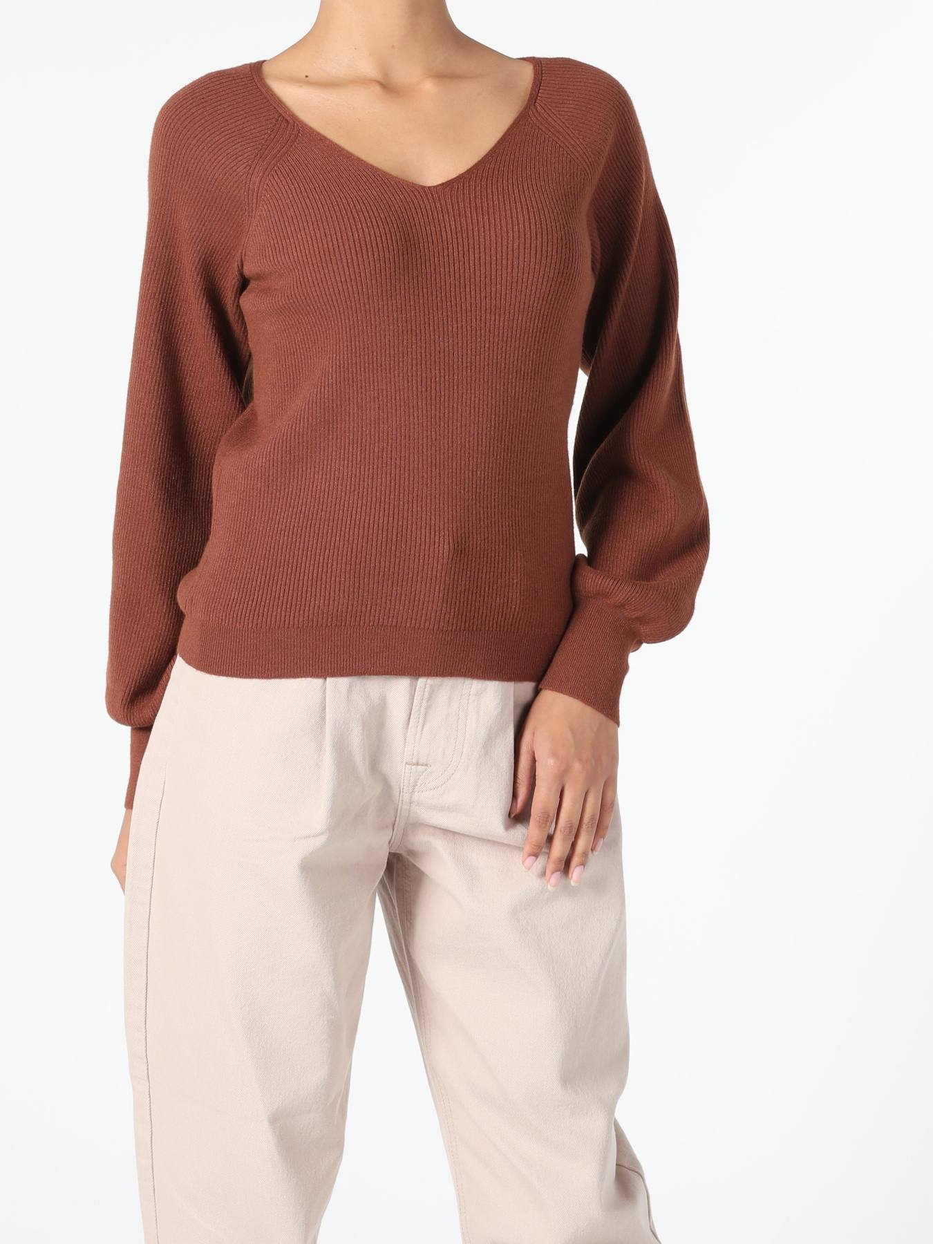 Кофты и свитера Colin’s модель CL1055307_Q1.V1_BRW Фото