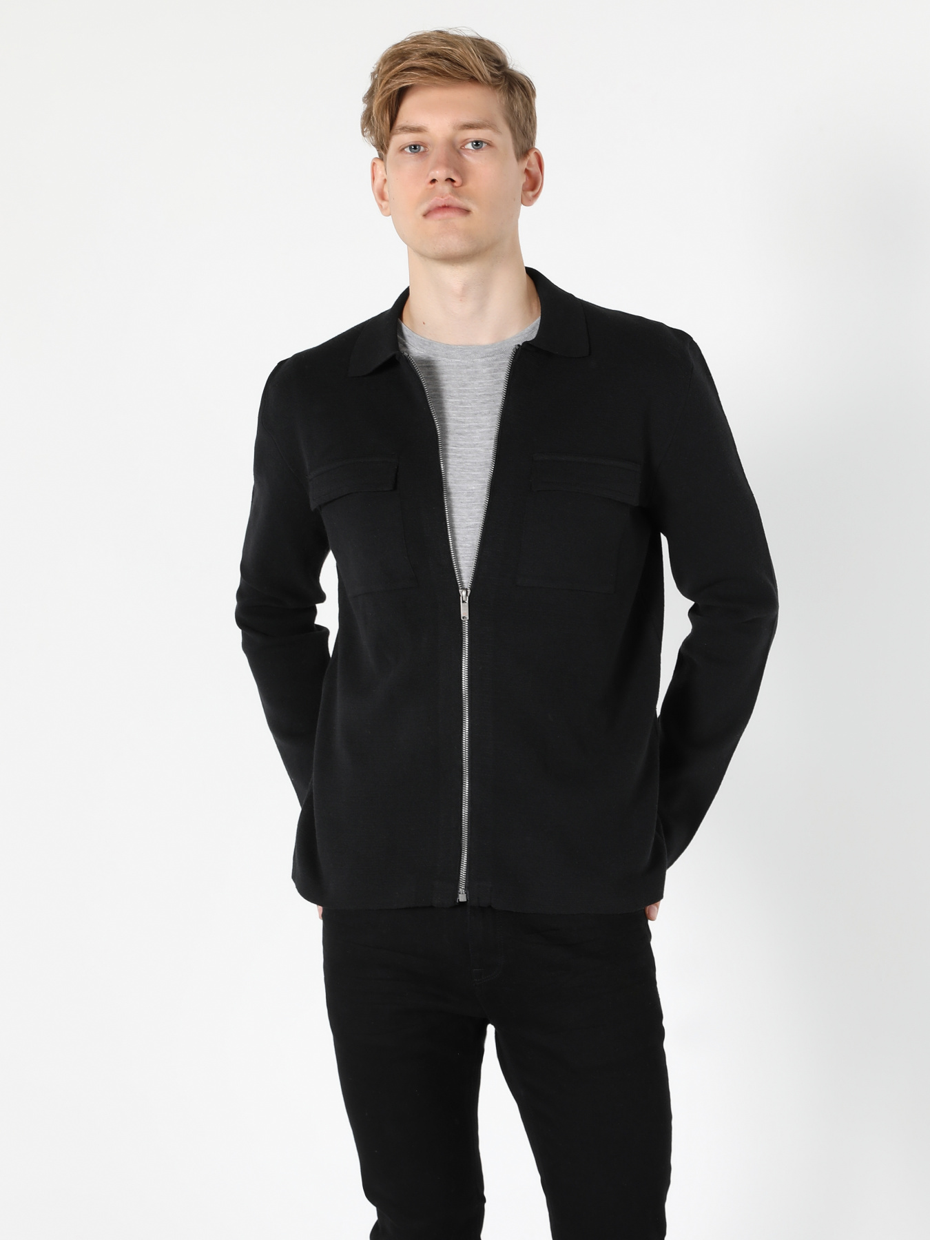 Кофты и свитера Colin’s модель CL1055414_Q1.V1_BLK Фото