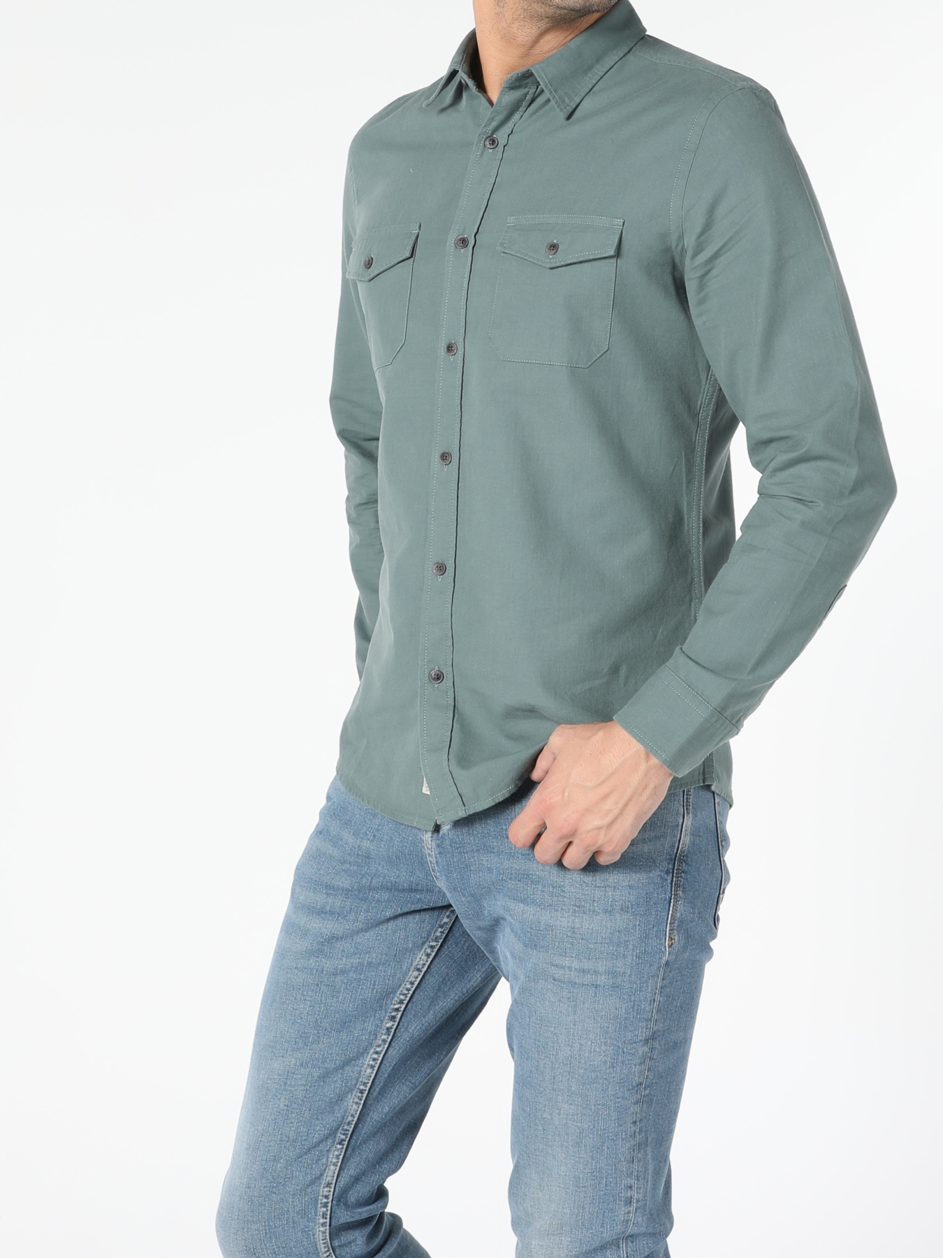 Рубашки Colin’s модель CL1054981_Q1.V1_GRN Фото